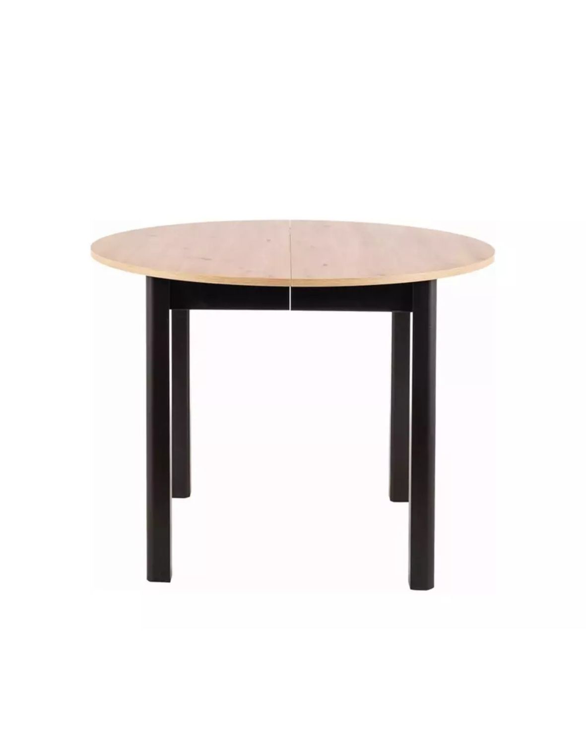 stol okragly dante dab artisan czarny mat